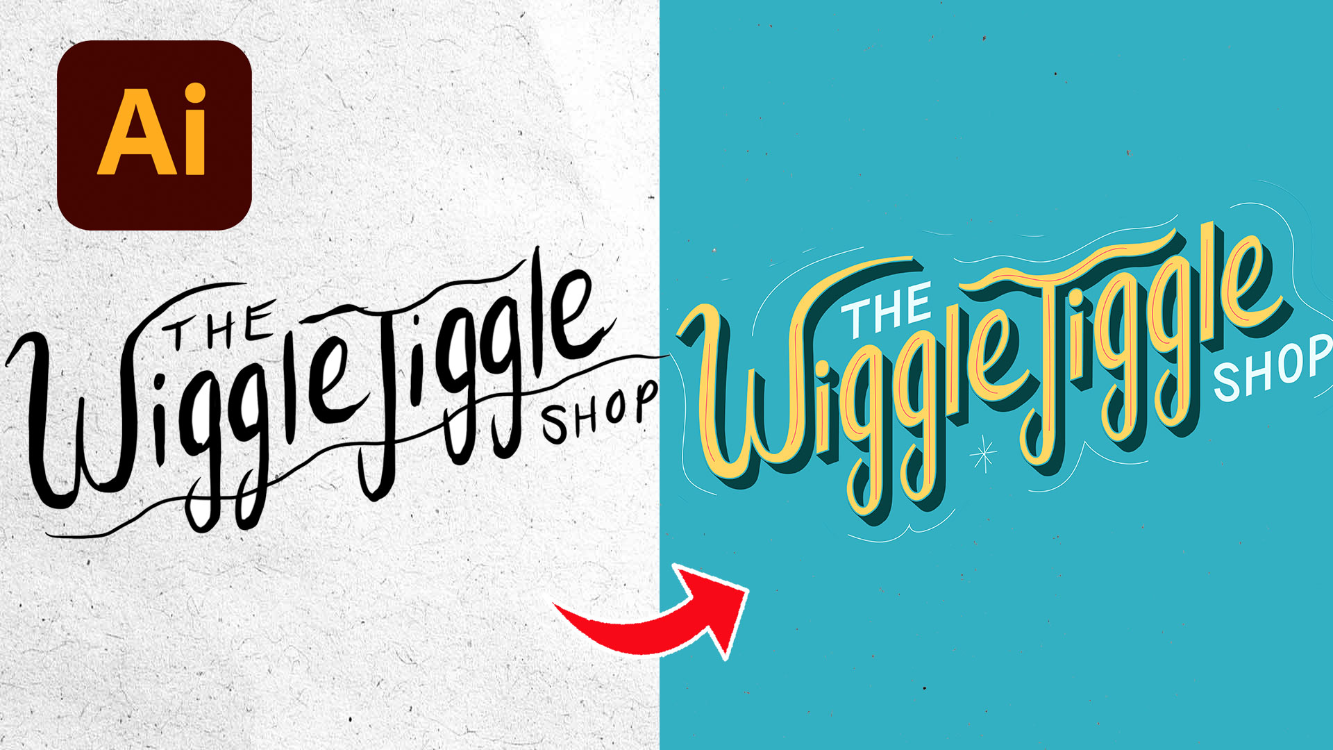 Sketch to Vector Logo Tutorial in Adobe Illustrator | Hand Lettering + Pen Tool